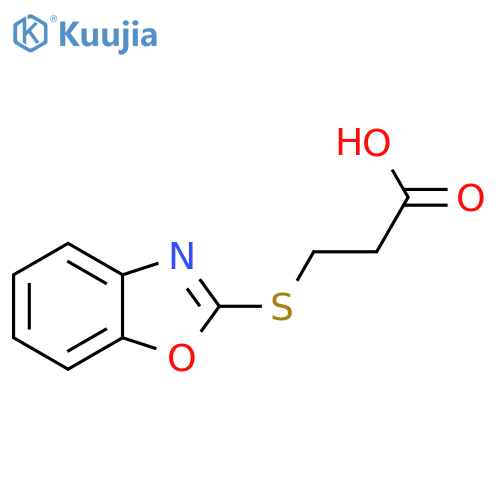 3-(Benzooxazol-2-ylsulfanyl)propionic acid structure