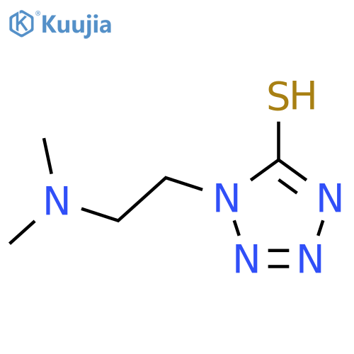 1-(2-Dimethylaminoethyl)-5-mercaptotetrazole structure