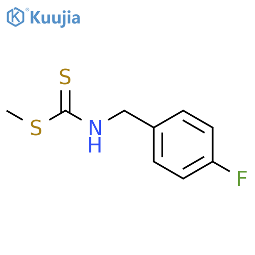 Carbamodithioic acid, [(4-fluorophenyl)methyl]-, methyl ester structure