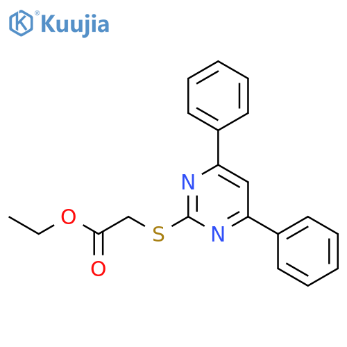 ethyl [(4,6-diphenylpyrimidin-2-yl)sulfanyl]acetate structure