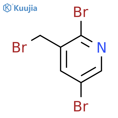 Pyridine,2,5-dibromo-3-(bromomethyl)- structure
