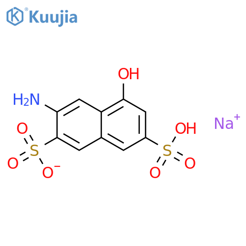 Sodium 3-amino-5-hydroxy-7-sulfonaphthalene-2-sulfonate structure