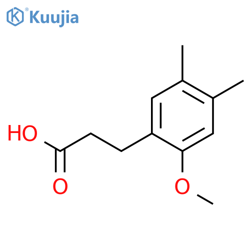 3-(2-methoxy-4,5-dimethylphenyl)propanoic acid structure