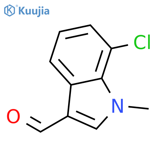 7-chloro-1-methyl-1H-indole-3-carbaldehyde structure