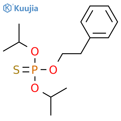 Phosphorothioic acid, O,O-bis(1-methylethyl) O-(2-phenylethyl) ester structure