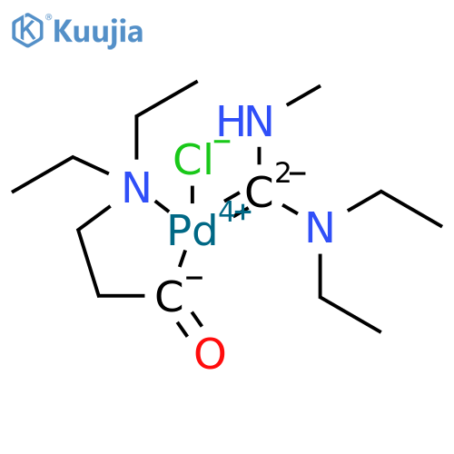 Chloro(3-diethylaminopropionyl)[(diethylamino)(methylamino)carbene]palladium(ii) structure