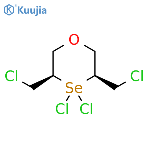 1,4-Oxaselenane, 4,4-dichloro-3,5-bis(chloromethyl)-4,4-dihydro-, cis- (9CI) structure