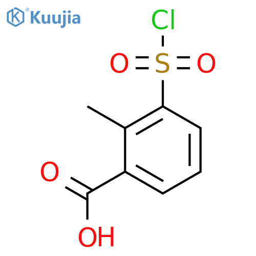 3-(Chlorosulfonyl)-2-methylbenzoic Acid structure