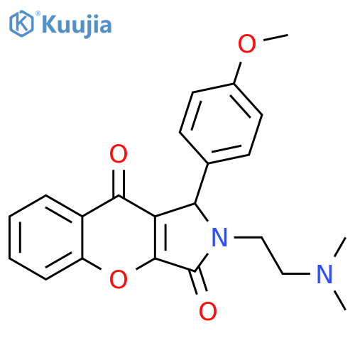 2-2-(dimethylamino)ethyl-1-(4-methoxyphenyl)-1H,2H,3H,9H-chromeno2,3-cpyrrole-3,9-dione structure