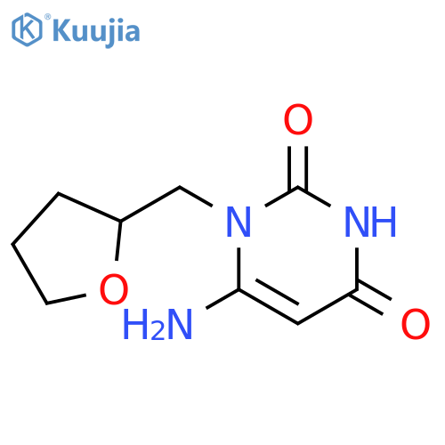 6-Amino-1-(tetrahydrofuran-2-ylmethyl)pyrimidine-2,4(1H,3H)-dione structure