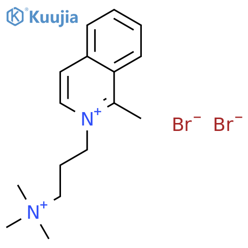 Trimethyl-[3-(1-methylisoquinolin-2-ium-2-yl)propyl]azanium dibromide structure
