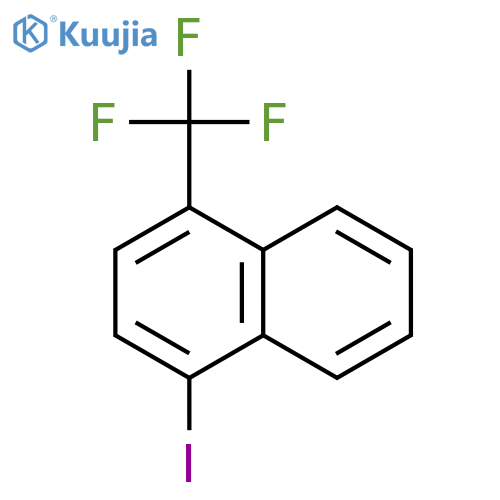 Naphthalene, 1-iodo-4-(trifluoromethyl)- structure