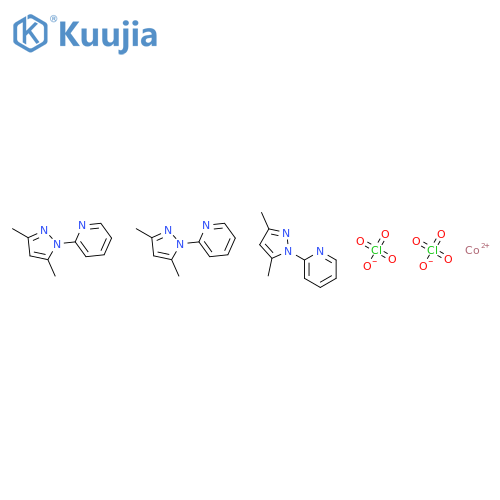 Cobalt(2+), tris[2-(3,5-dimethyl-1H-pyrazol-1-yl)pyridine]-, diperchlorate structure