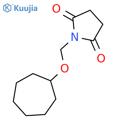 2,5-Pyrrolidinedione, 1-[(cycloheptyloxy)methyl]- structure