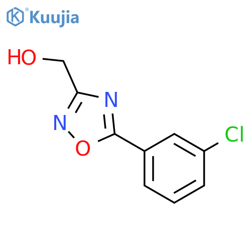 5-(3-chlorophenyl)-1,2,4-oxadiazol-3-ylmethanol structure