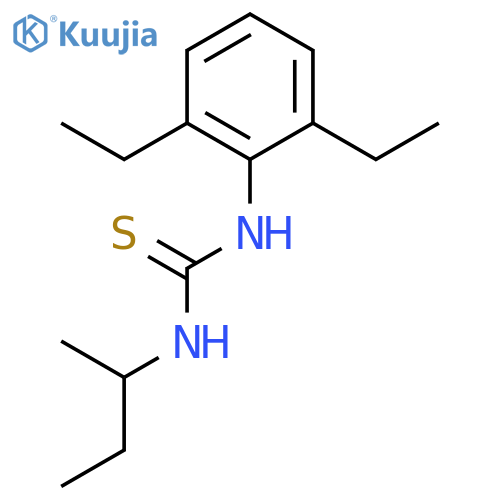 3-(Butan-2-yl)-1-(2,6-diethylphenyl)thiourea structure