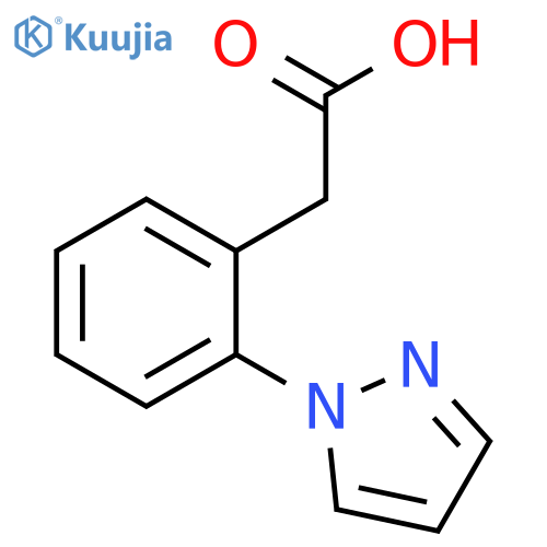 2-2-(1H-pyrazol-1-yl)phenylacetic acid structure