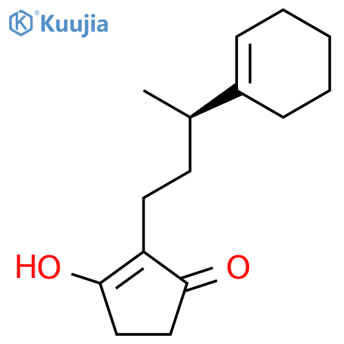 2-Cyclopenten-1-one, 2-[(3R)-3-(1-cyclohexen-1-yl)butyl]-3-hydroxy- structure