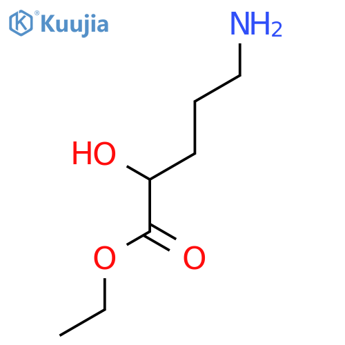 PENTANOIC ACID, 5-AMINO-2-HYDROXY-, ETHYL ESTER structure