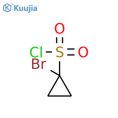 1-bromocyclopropane-1-sulfonyl chloride structure