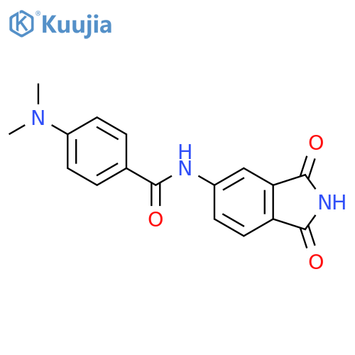 4-(dimethylamino)-N-(1,3-dioxo-2,3-dihydro-1H-isoindol-5-yl)benzamide structure