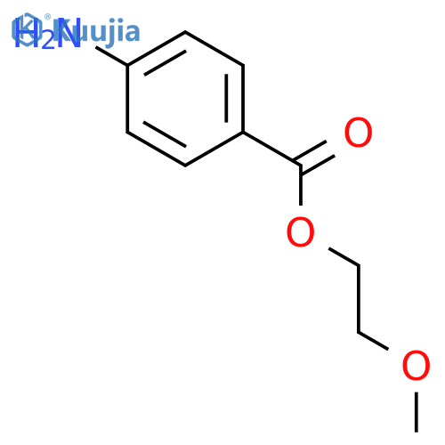 2-methoxyethyl 4-aminobenzoate structure