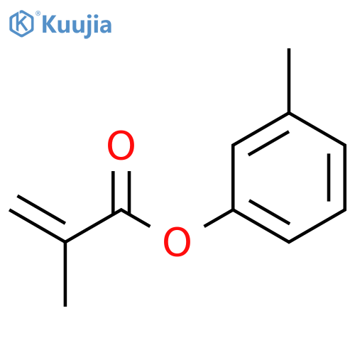 2-Propenoic acid, 2-methyl-, 3-methylphenyl ester structure