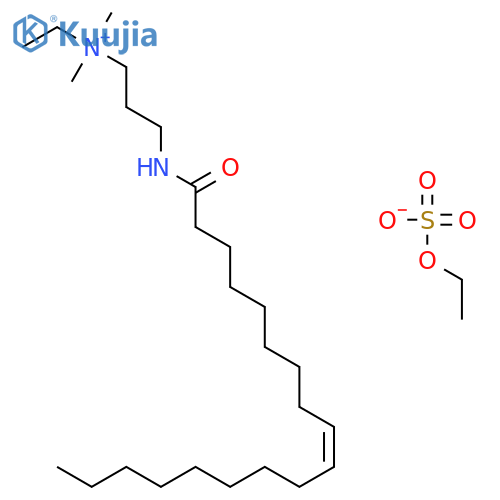 1-Propanaminium,N-ethyl-N,N-dimethyl-3-[[(9Z)-1-oxo-9-octadecenyl]amino]-, ethyl sulfate structure