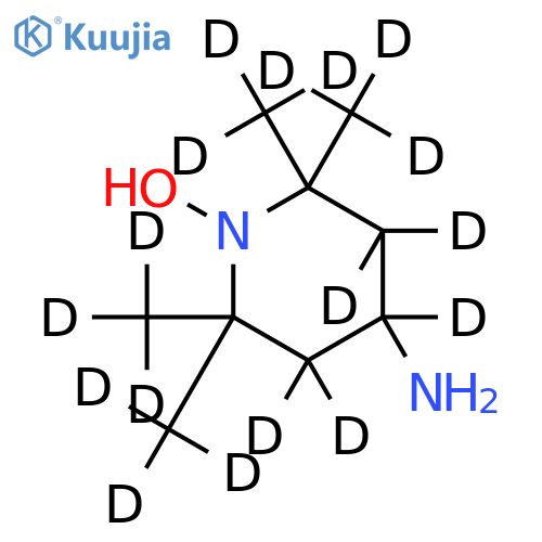 4-amino-2,2,6,6-tetramethylpiperidine-d17-1-oxyl structure