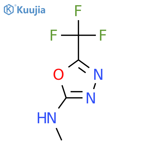 1,3,4-OXADIAZOL-2-AMINE, N-METHYL-5-(TRIFLUOROMETHYL)- structure
