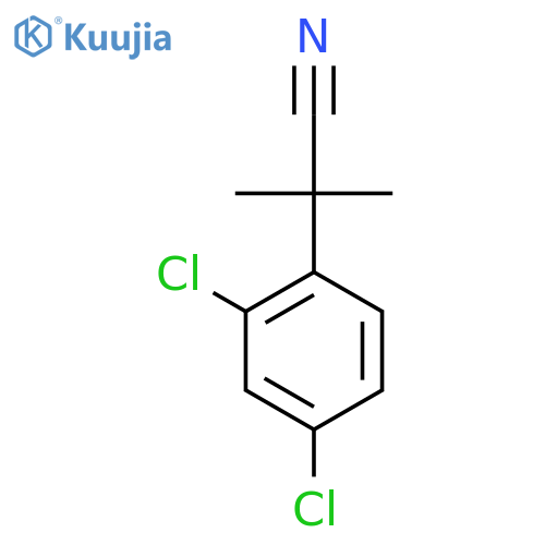 2-(2,4-dichlorophenyl)-2-methylpropanenitrile structure