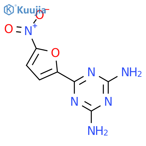 1,3,5-Triazine-2,4-diamine,6-(5-nitro-2-furanyl)- structure