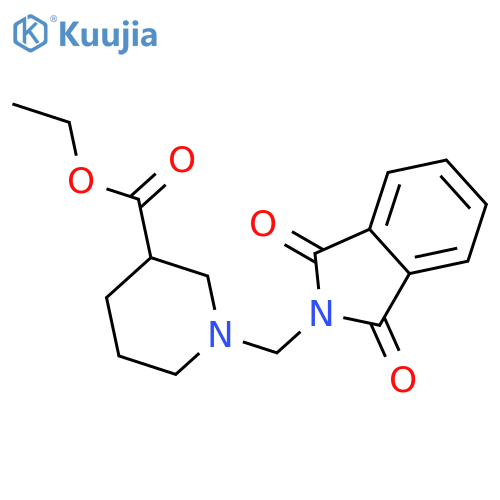 <br>1-(1,3-Dioxo-1,3-dihydro-isoindol-2-ylmethyl)-piperidine-3-carboxylic acid  ethyl ester structure