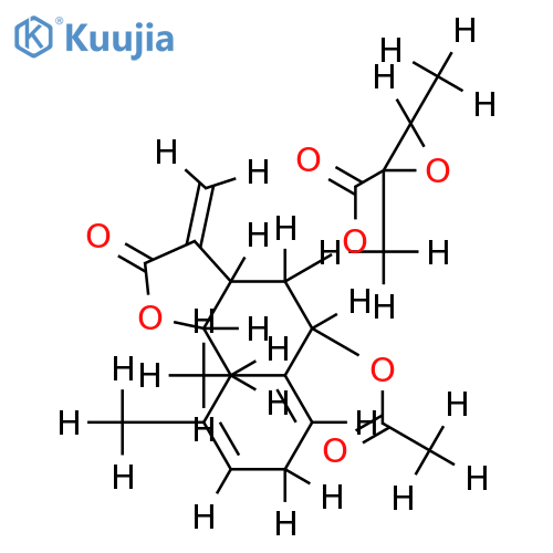 8-(2R, 3R-Epoxy-2-methylbutanoyl)-(1(10)E, 4E, 6beta, 8alpha, 9beta)-8, 9-Dihydroxy-1(10), 4, 11(13)-grmacratrien-12, 6-olide structure