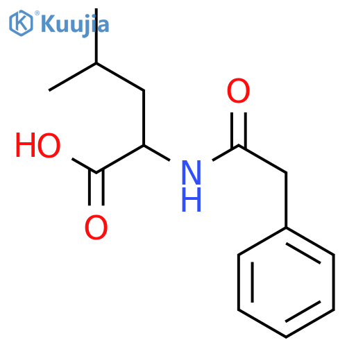 L-Leucine, N-(phenylacetyl)- structure