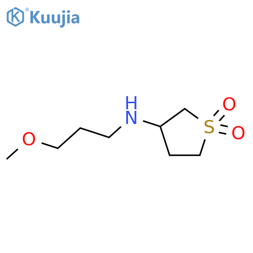 3-[(3-methoxypropyl)amino]-1λ?-thiolane-1,1-dione structure
