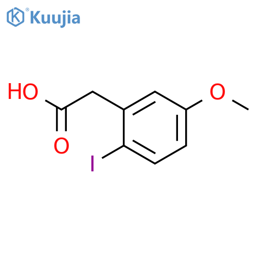 2-(2-iodo-5-methoxyphenyl)acetic acid structure