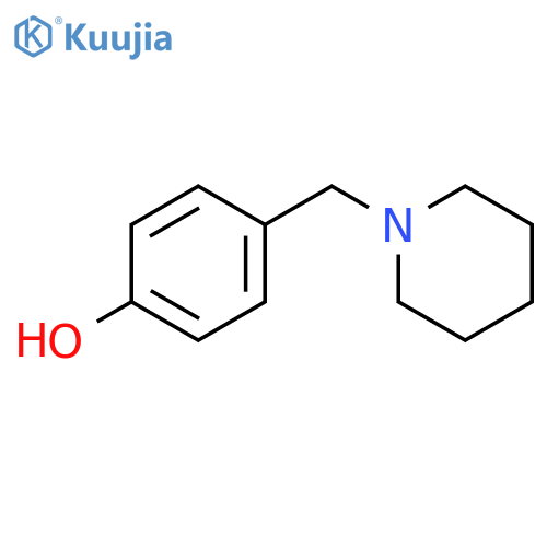 Phenol, 4-(1-piperidinylmethyl)- structure