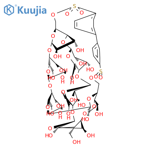β-Cyclodextrin, cyclic 6A,6D-[1,1-biphenyl]-4,4-disulfonat structure