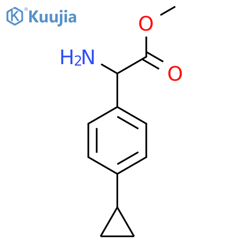 methyl 2-amino-2-(4-cyclopropylphenyl)acetate structure