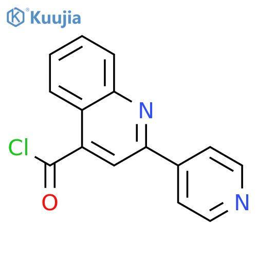 2-Pyridin-4-ylquinoline-4-carbonyl chloride hydrochloride structure