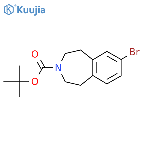 tert-butyl 7-bromo-1,2,4,5-tetrahydro-3-benzazepine-3-carboxylate structure