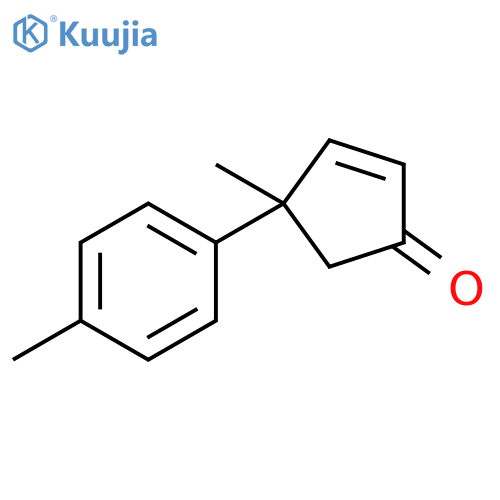2-Cyclopenten-1-one, 4-methyl-4-(4-methylphenyl)- structure