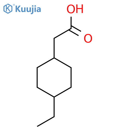 2-(4-Ethylcyclohexyl)acetic acid structure