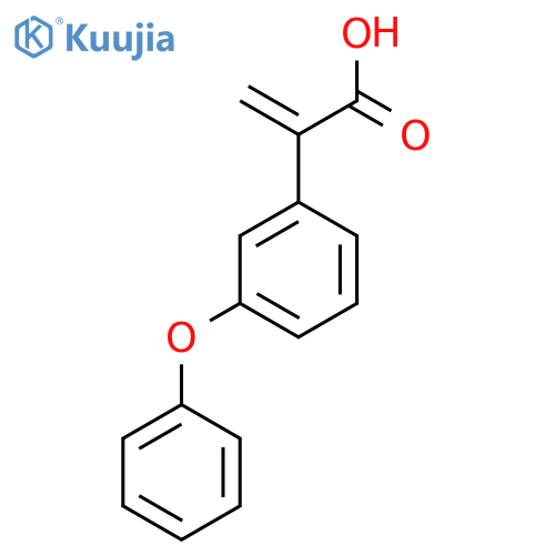 2-(3-phenoxyphenyl)prop-2-enoic acid structure
