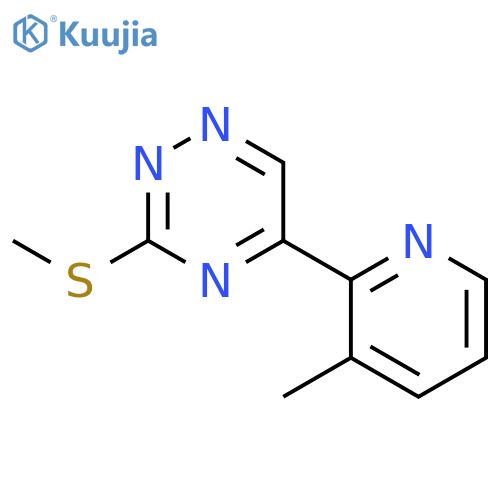 1,2,4-Triazine, 5-(3-methyl-2-pyridinyl)-3-(methylthio)- structure