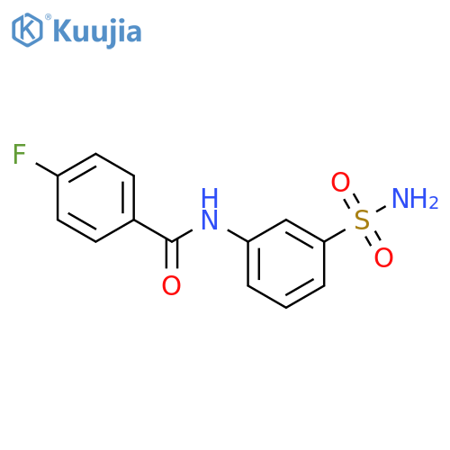 4-fluoro-N-(3-sulfamoylphenyl)benzamide structure
