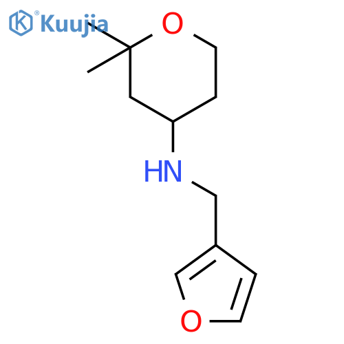 N-(3-furylmethyl)-2,2-dimethyltetrahydro-2h-pyran-4-amine structure