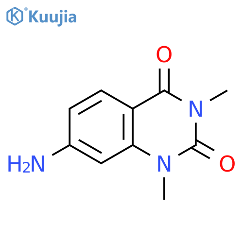 7-amino-1,3-dimethyl-1,2,3,4-tetrahydroquinazoline-2,4-dione structure