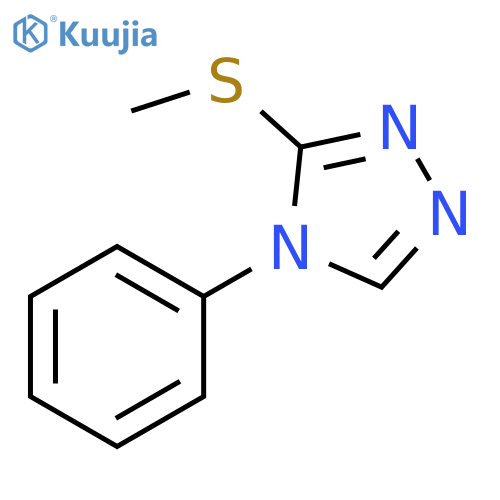 4H-1,2,4-Triazole, 3-(methylthio)-4-phenyl- structure